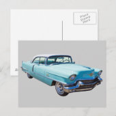 1956 Sedan Deville Cadillac Luxury Car Briefkaart (Voorkant / Achterkant)