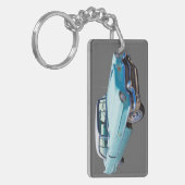 1956 Sedan Deville Cadillac Luxury Car Sleutelhanger (Voorkant Links)