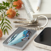 1956 Sedan Deville Cadillac Luxury Car Sleutelhanger (Voorkant Rechts)