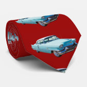 1956 Sedan Deville Cadillac Luxury Car Stropdas (Opgerold)