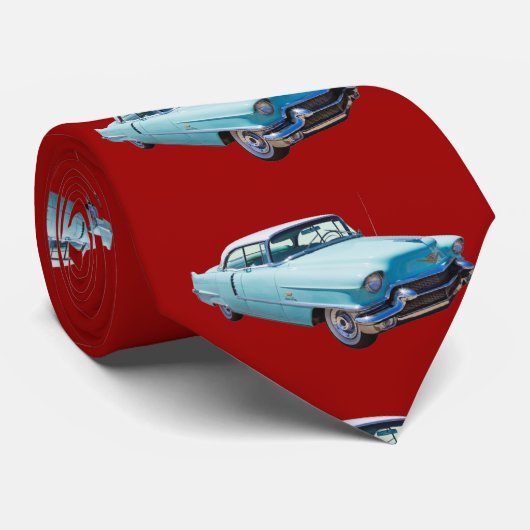 1956 Sedan Deville Cadillac Luxury Car Stropdas (Opgerold)