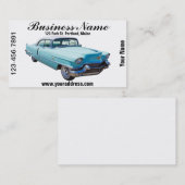 1956 Sedan Deville Cadillac Luxury Car Visitekaartje (Voorkant / Achterkant)