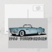 1956 Thunderbird Briefkaart (Voorkant / Achterkant)