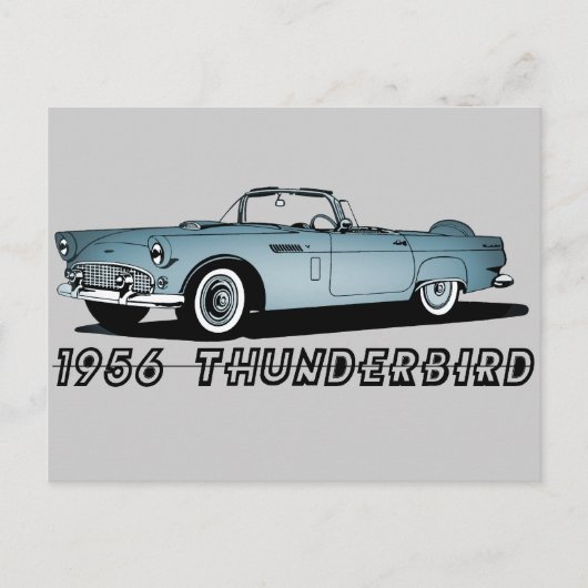 1956 Thunderbird Briefkaart (Voorkant)