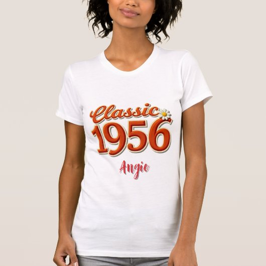 1956 Verjaardag T-Shirt Op Maat (Voorkant)