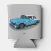 1956 zwarte en witte klassieke koelbox blikjeskoeler (Achterkant)