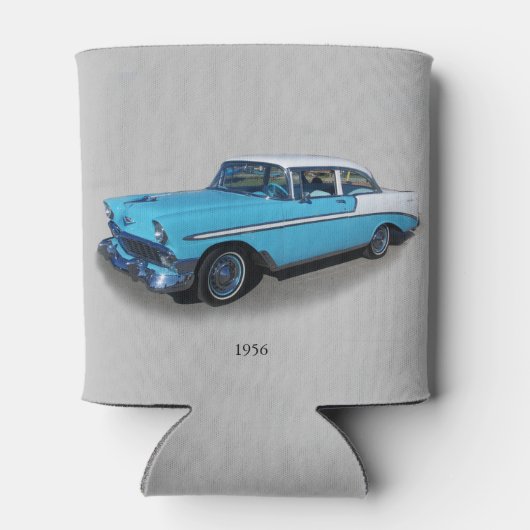 1956 zwarte en witte klassieke koelbox blikjeskoeler (Achterkant)