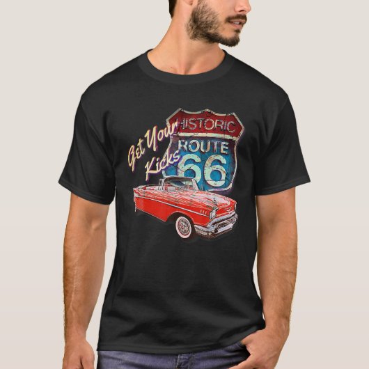 1957 57 Chevys Truck Bel Air Retro Car Str T-shirt (Voorkant)