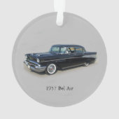 1957 Bel Air 4 Deur acrylversiering Ornament (achterkant)