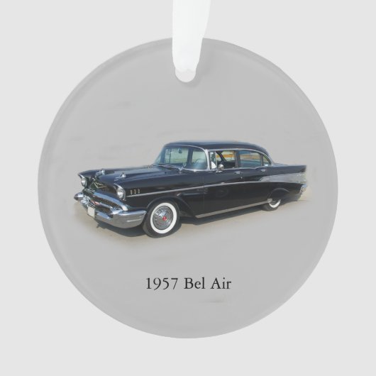 1957 Bel Air 4 Deur acrylversiering Ornament (voorkant)