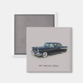 1957 Bel Air 4 Deurmagneet Magneet (Voorkant / Achterkant)