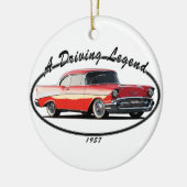 1957 BEL AIR RED KERAMISCH ORNAMENT (Links)