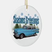 1957 Bel Air Season's groeten Keramisch Ornament (Rechts)