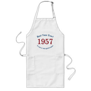 1957 ♥ Best Verjaardag Ever! 60e Verjaardagscadeau Lang Schort