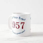 1957 ♥ Beste jaar ooit! 60e verjaardagscadeau Mok (Voorkant links)