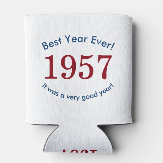 1957 ♥ Beste jaar ooit! Verjaardagscadeau over de  Blikjeskoeler (Achterkant)