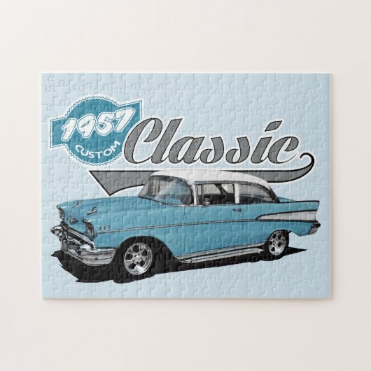 1957 Blue Custom Classic Legpuzzel (Horizontaal)