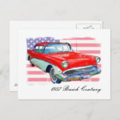 1957 Buick Century Briefkaart (Voorkant / Achterkant)