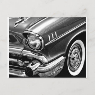 1957 Chevrolet Bel Air Black & White Briefkaart