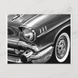 1957 Chevrolet Bel Air Black & White Briefkaart