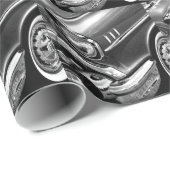 1957 Chevrolet Bel Air Black & White Cadeaupapier (Rol Hoek)