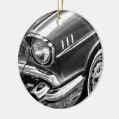1957 Chevrolet Bel Air Black & White Keramisch Ornament (Links)