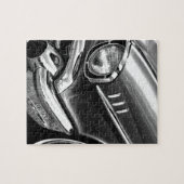 1957 Chevrolet Bel Air Black & White Legpuzzel (Horizontaal)