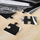 1957 Chevrolet Bel Air Black & White Legpuzzel (Zijkant)