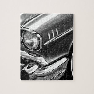1957 Chevrolet Bel Air Black & White Legpuzzel