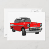 1957 Chevrolet Bel Air Briefkaart (Voorkant / Achterkant)