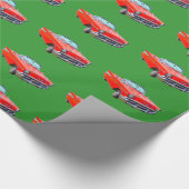 1957 Chevrolet Bel Air Converteerbare Antiek auto Cadeaupapier (Hoek)