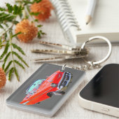 1957 Chevrolet Bel Air Converteerbare Antiek auto Sleutelhanger (Voorkant Rechts)