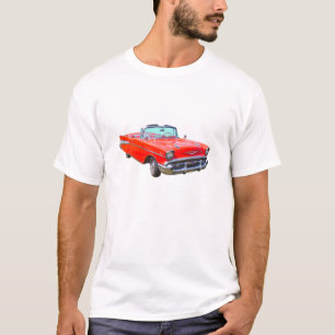 1957 Chevrolet Bel Air Converteerbare Antiek auto T-shirt