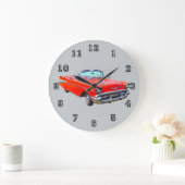 1957 Chevrolet Bel Air Convertible Antiek Auto Grote Klok (Huis)