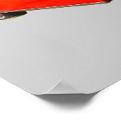 1957 Chevrolet Bel Air Convertible Antiek Auto Poster (Hoek)