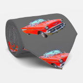 1957 Chevrolet Bel Air Convertible Antiek Auto Stropdas (Opgerold)