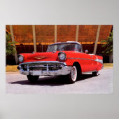 1957 Chevrolet Bel-Air Convertible Poster (Voorkant)