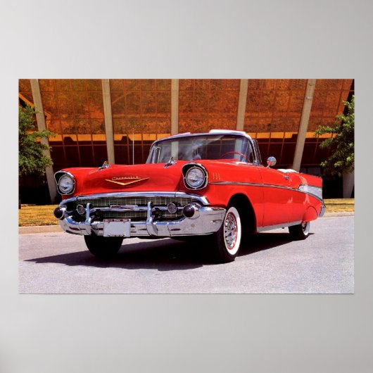 1957 Chevrolet Bel-Air Convertible Poster (Voorkant)