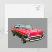 1957 Chevrolet Bel Air Klassieke auto Briefkaart (Voorkant / Achterkant)