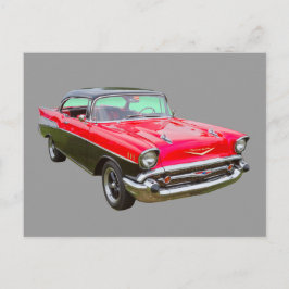 1957 Chevrolet Bel Air Klassieke auto Briefkaart