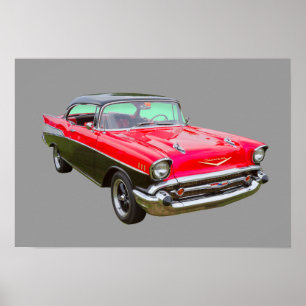 1957 Chevrolet Bel Air Klassieke auto Poster