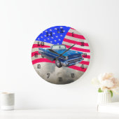 1957 Chevrolet Bel Air met Amerikaanse vlag Grote Klok (Huis)