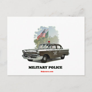 1957_ Chevrolet_Militaire_Politie Briefkaart