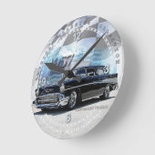 1957 Chevrolet Nomad Decorative Wall Clock Ronde Klok (Hoek)