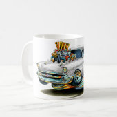 1957 Chevy 150-210 witte auto Koffiemok (Voorkant links)