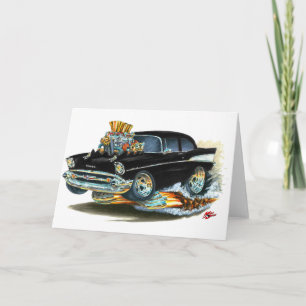 1957 Chevy 150-210 zwarte auto Kaart