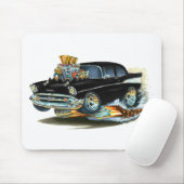 1957 Chevy 150-210 zwarte auto Muismat (Met muis)