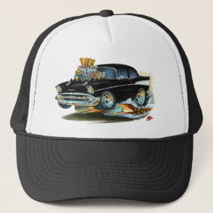 1957 Chevy 150-210 zwarte auto Trucker Pet