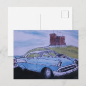 1957 Chevy Bel Air Briefkaart (Voorkant / Achterkant)