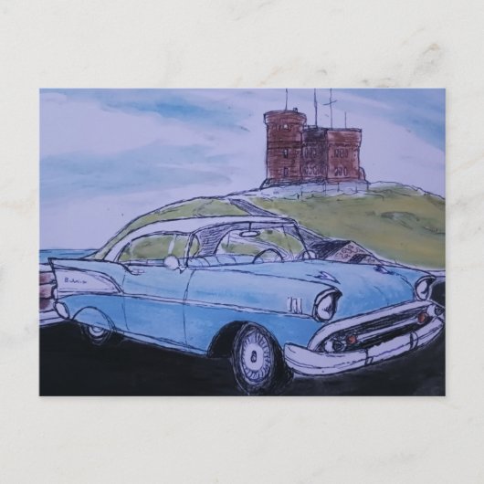 1957 Chevy Bel Air Briefkaart (Voorkant)